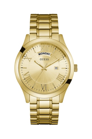Montre à quartz en acier - Doré