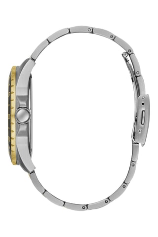 Montre à quartz en acier - Chronographe - Doré et gris