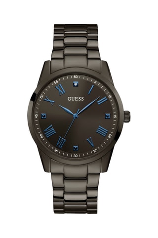 Montre à quartz en acier recyclé - Noir