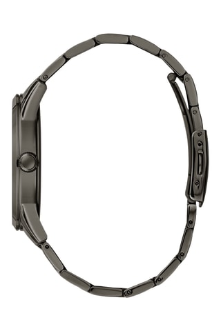 Montre à quartz en acier recyclé - Noir