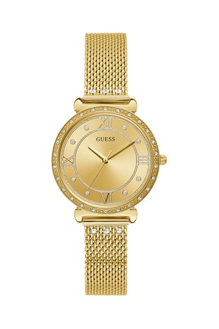 Montre à quartz en acier - Doré