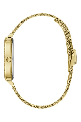 Montre à quartz en acier - Doré