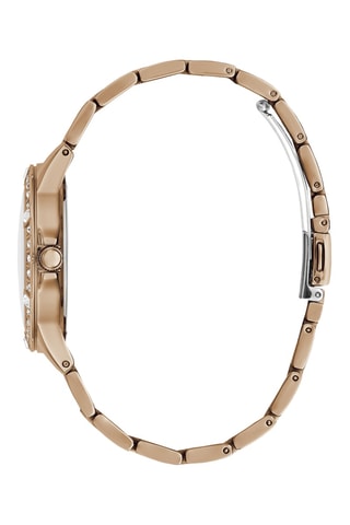 Montre à quartz en acier - Doré rose
