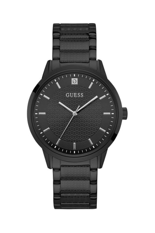 Montre à quartz en acier - Noir