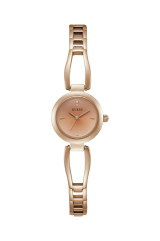 Montre à quartz en acier - Doré