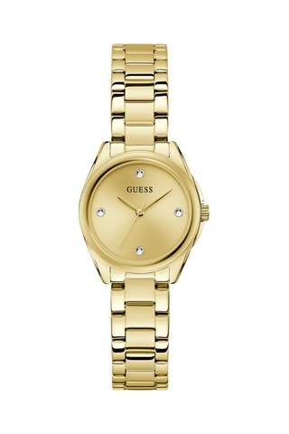 Montre à quartz en acier - Doré