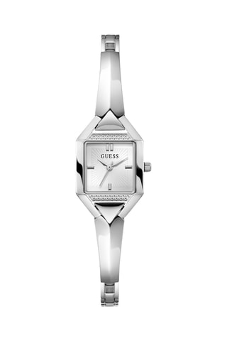 Montre à quartz en acier recyclé - Argenté