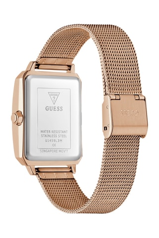 Montre à quartz en acier - Doré à l'or rose
