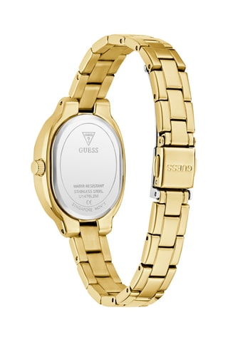 Montre à quartz en acier - Doré