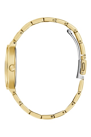 Montre à quartz en acier - Doré