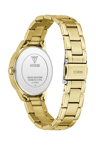 Montre à quartz en acier - Doré