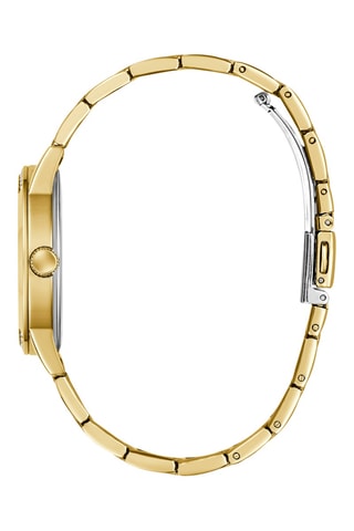 Montre à quartz en acier - Doré