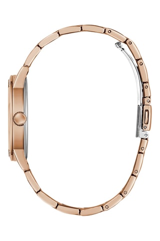 Montre à quartz en acier - Doré