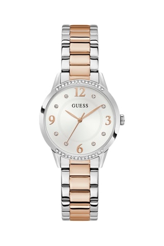 Montre à quartz en acier - Doré et argenté