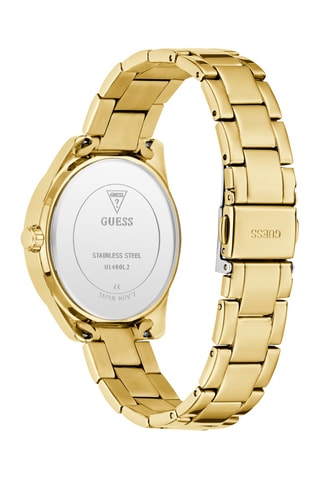 Montre à quartz en acier - Doré