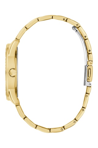 Montre à quartz en acier - Doré