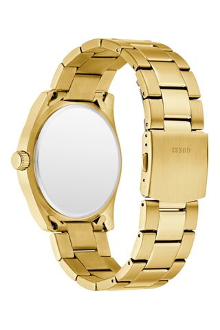 Montre à quartz en acier - Doré