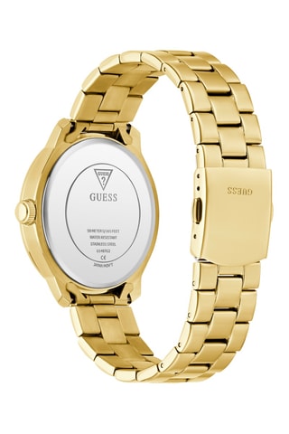 Montre à quartz en acier - Doré