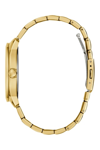 Montre à quartz en acier - Doré