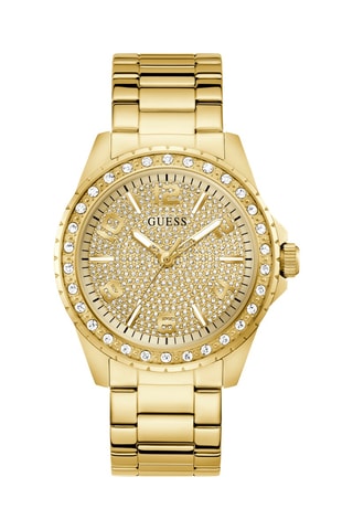 Montre à quartz en acier - Doré