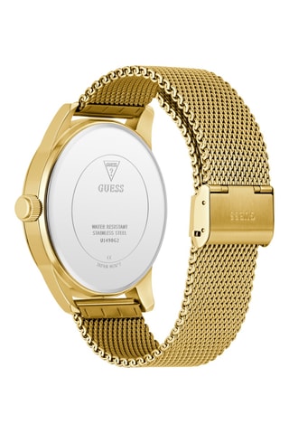 Montre à quartz en acier - Doré