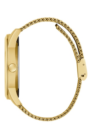 Montre à quartz en acier - Doré