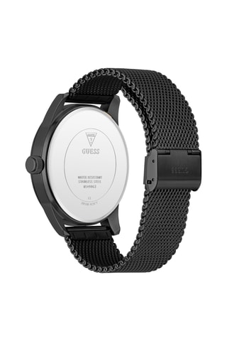 Montre à quartz en acier - Noir