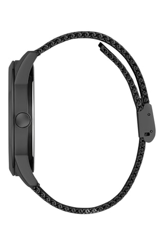 Montre à quartz en acier - Noir