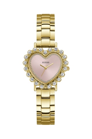 Montre à quartz en acier - Doré et rose