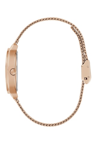 Montre à quartz en maille métallique - Doré
