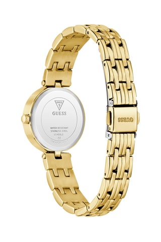 Montre à quartz en acier - Doré