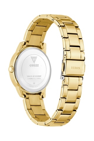 Montre à quartz en acier - Doré