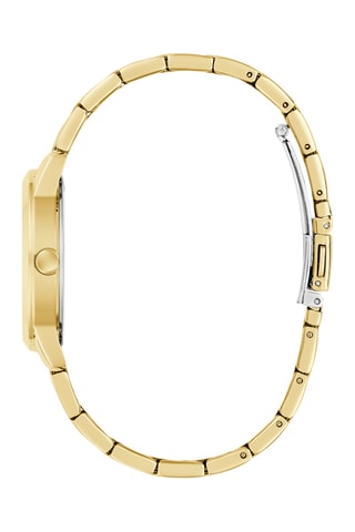 Montre à quartz en acier - Doré