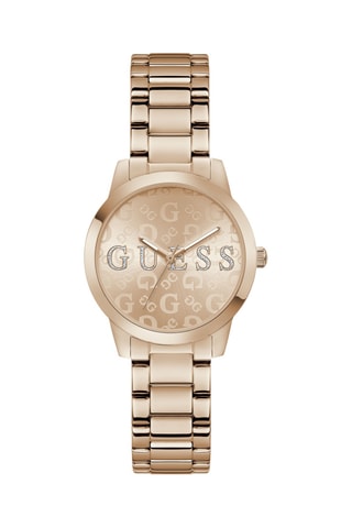 Montre à quartz en acier - Doré