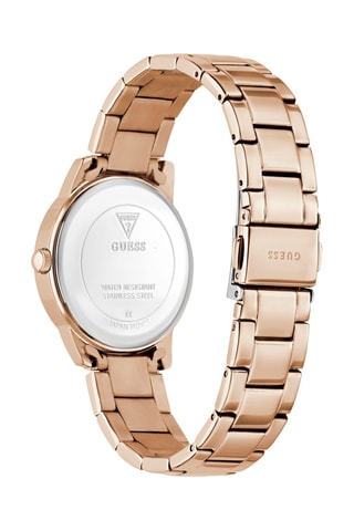 Montre à quartz en acier - Doré