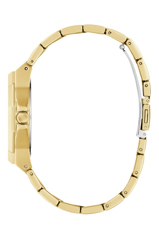 Montre à quartz en acier - Doré