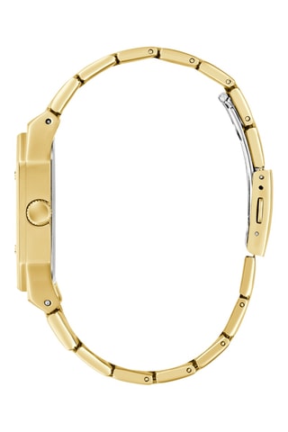 Montre à quartz en acier - Doré