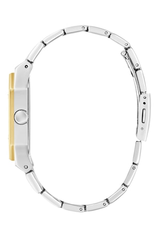 Montre à quartz en acier - Doré et argenté