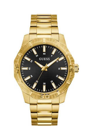 Montre à quartz en acier - Doré
