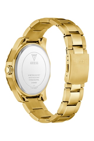 Montre à quartz en acier - Doré