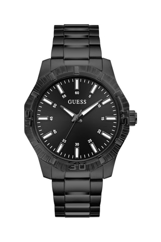 Montre à quartz en acier - Noir