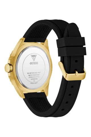 Montre à quartz en silicone - Noir et vert