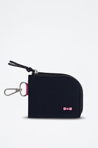Pochette en cuir Rugbyniou - Bleu marine
