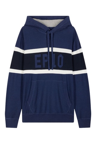 Pull à capuche - Bleu marine