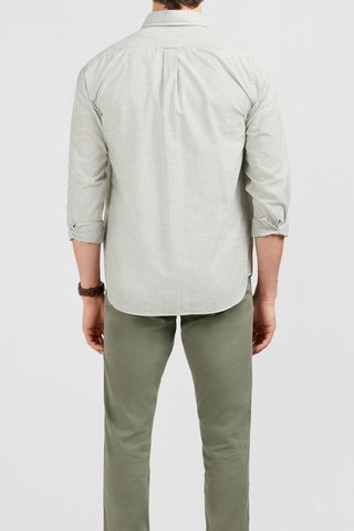 Chemise Dobby - Gris clair