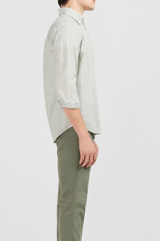 Chemise Dobby - Gris clair