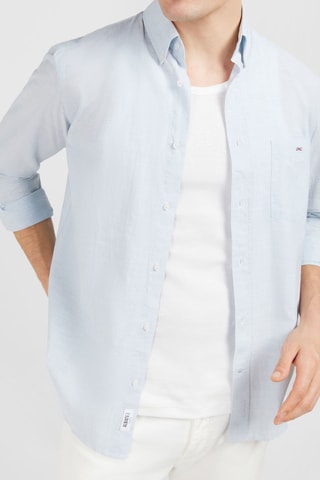 Chemise Dobby - Bleu clair
