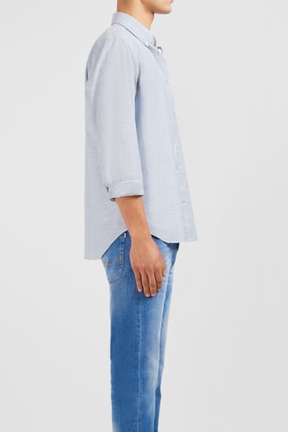 Chemise Dobby - Bleu clair