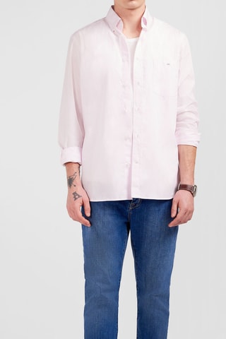 Chemise Dobby - Rose pâle