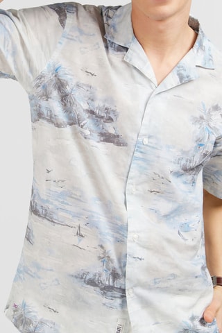 Chemise slim Mussola - Beige